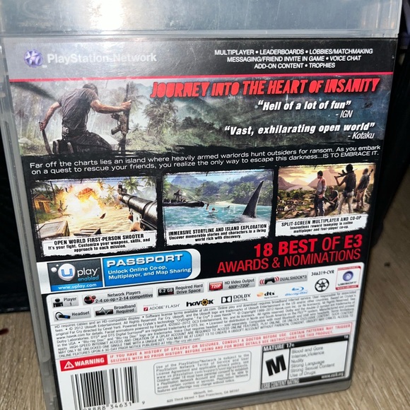 PlayStation 3- Far Cry 3 Video Game*USED/WORKS - Picture 2 of 2